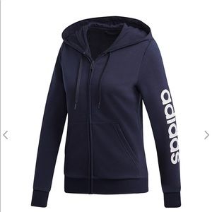 Adidas ESSENTIALS LOGO FULL-ZIP HOODIE